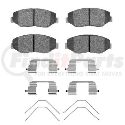 1115-0914-01 by DYNAMIC FRICTION COMPANY - Active Perform Pads and Hardware Kit