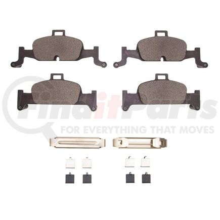 1552-1897-01 by DYNAMIC FRICTION COMPANY - 5000 Advanced Pads - Low-Metallic and Hardware Kit