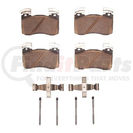 1552-2145-01 by DYNAMIC FRICTION COMPANY - 5000 Advanced Brake Pads - Low Metallic and Hardware Kit