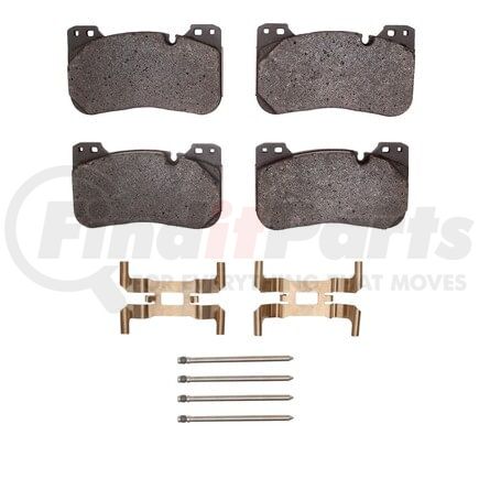 1552-2155-01 by DYNAMIC FRICTION COMPANY - 5000 Advanced Brake Pads - Low Metallic and Hardware Kit