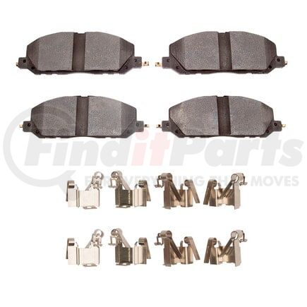 1552-2229-01 by DYNAMIC FRICTION COMPANY - DFC 5000 Advanced Brake Pads - Semi Metallic and Hardware Kit