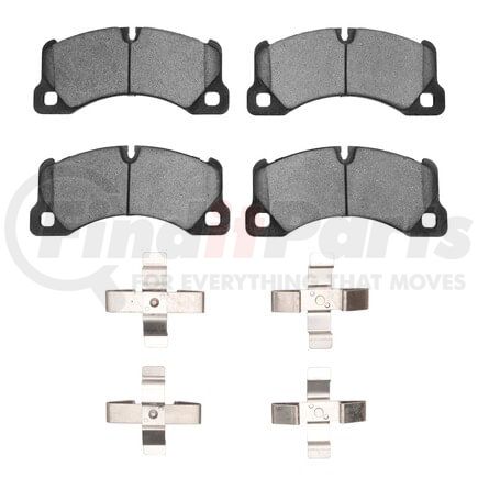 1553-1349-01 by DYNAMIC FRICTION COMPANY - 5000 Advanced Pads - Low-Metallic and Hardware Kit