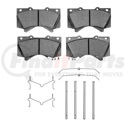 1400-1303-01 by DYNAMIC FRICTION COMPANY - Ultimate Duty Performance Brake Pads and Hardware Kit