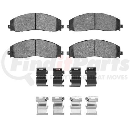 1400-1680-01 by DYNAMIC FRICTION COMPANY - Ultimate Duty Performance Brake Pads and Hardware Kit