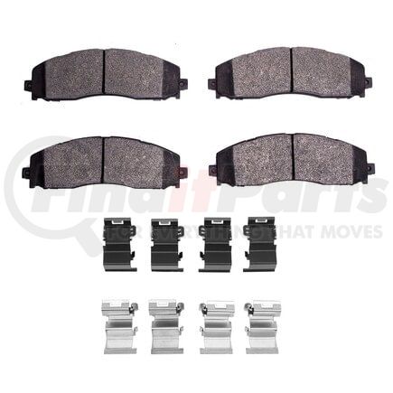 1400-1691-01 by DYNAMIC FRICTION COMPANY - Ultimate Duty Performance Brake Pads and Hardware Kit