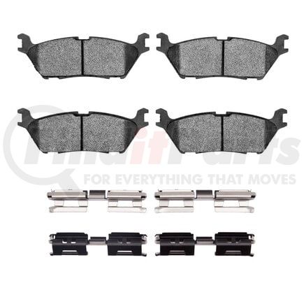 1400-1790-01 by DYNAMIC FRICTION COMPANY - Ultimate Duty Performance Brake Pads and Hardware Kit