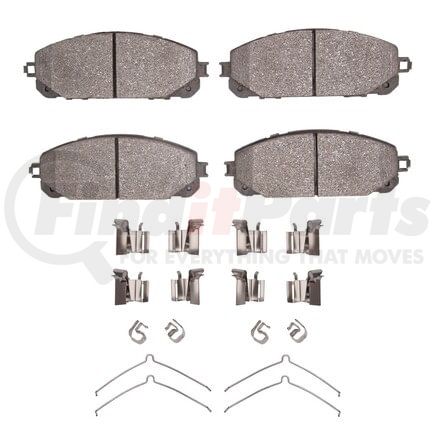 1400-1843-01 by DYNAMIC FRICTION COMPANY - Ultimate Duty Performance Brake Pads and Hardware Kit