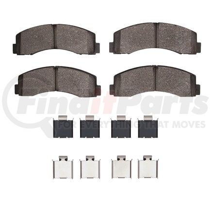 1400-2087-01 by DYNAMIC FRICTION COMPANY - Ultimate Duty Performance Brake Pads and Hardware Kit