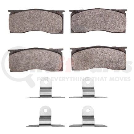 1551-0011-01 by DYNAMIC FRICTION COMPANY - 5000 Advanced Pads - Semi-Metallic and Hardware Kit