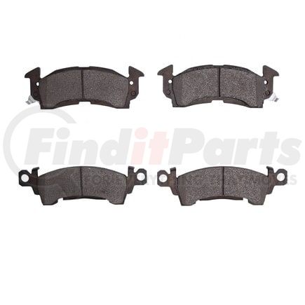 1551-0052-00 by DYNAMIC FRICTION COMPANY - 5000 Advanced Brake Pads - Semi Metallic