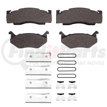 1551-0084-01 by DYNAMIC FRICTION COMPANY - 5000 Advanced Pads - Semi-Metallic and Hardware Kit