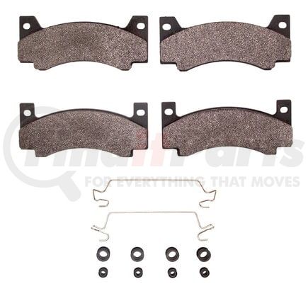 1551-0085-01 by DYNAMIC FRICTION COMPANY - 5000 Advanced Pads - Semi-Metallic and Hardware Kit