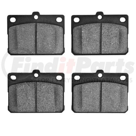 1551-0101-00 by DYNAMIC FRICTION COMPANY - 5000 Advanced Brake Pads - Semi Metallic