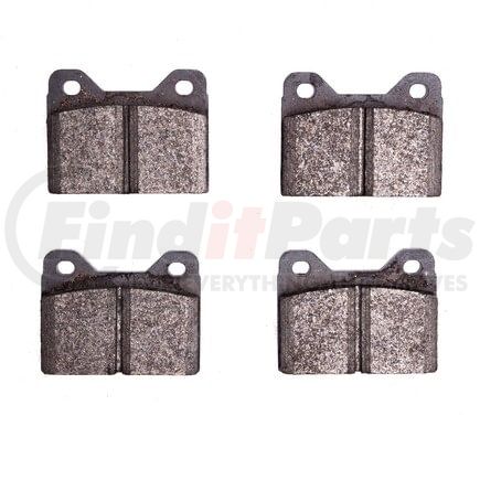 1551-0108-00 by DYNAMIC FRICTION COMPANY - 5000 Advanced Brake Pads - Low Metallic