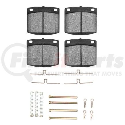 1551-0117-01 by DYNAMIC FRICTION COMPANY - 5000 Advanced Pads - Ceramic and Hardware Kit