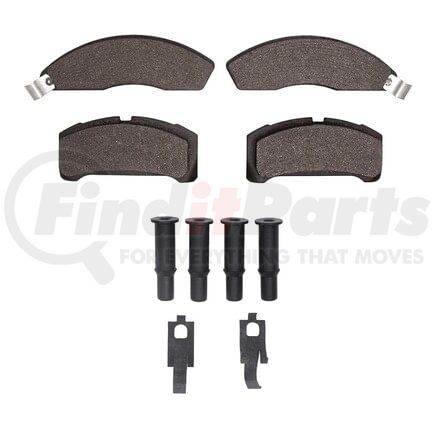 1551-0152-02 by DYNAMIC FRICTION COMPANY - 5000 Advanced Pads - Semi-Metallic and Hardware Kit