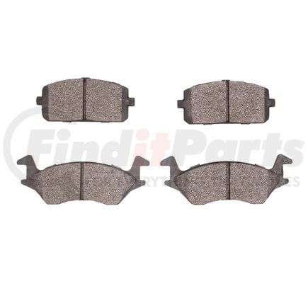 1551-0180-00 by DYNAMIC FRICTION COMPANY - 5000 Advanced Brake Pads - Semi Metallic