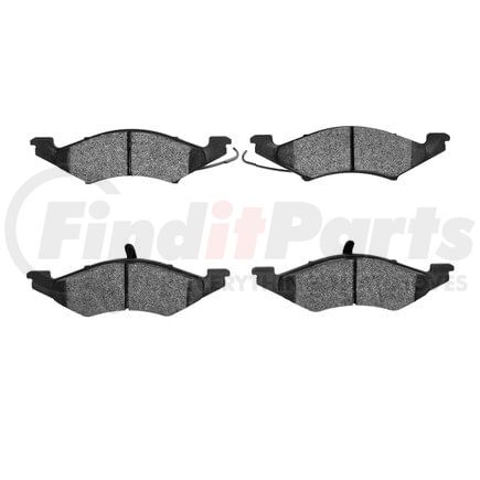 1551-0257-00 by DYNAMIC FRICTION COMPANY - 5000 Advanced Brake Pads - Semi Metallic