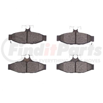 1551-0295-00 by DYNAMIC FRICTION COMPANY - 5000 Advanced Brake Pads - Semi Metallic