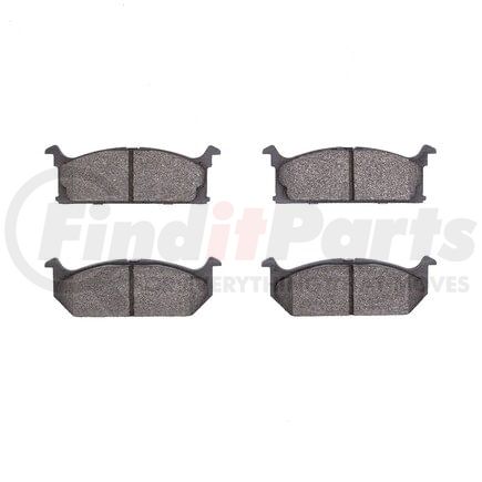 1551-0296-00 by DYNAMIC FRICTION COMPANY - 5000 Advanced Brake Pads - Semi Metallic