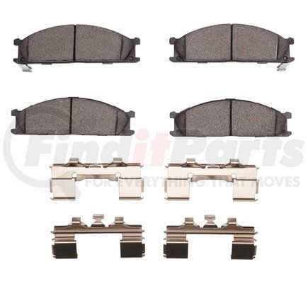 1551-0333-01 by DYNAMIC FRICTION COMPANY - 5000 Advanced Pads - Semi-Metallic and Hardware Kit