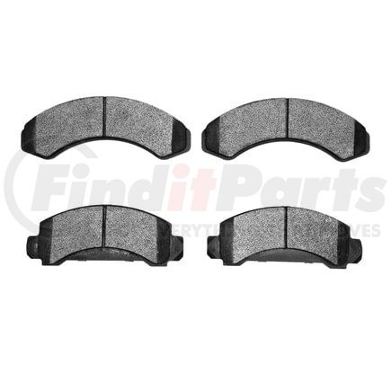 1551-0387-00 by DYNAMIC FRICTION COMPANY - 5000 Advanced Brake Pads - Semi Metallic