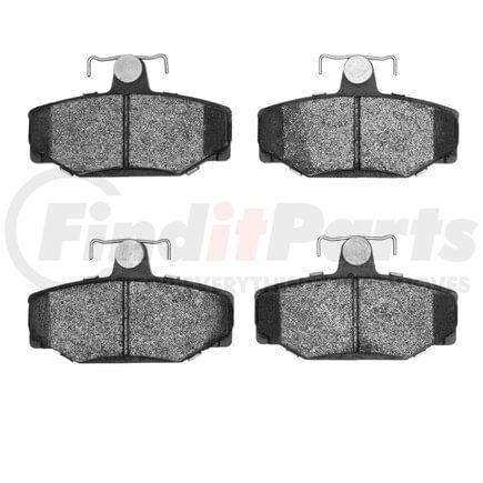 1551-0391-00 by DYNAMIC FRICTION COMPANY - 5000 Advanced Brake Pads - Low Metallic