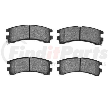 1551-0401-00 by DYNAMIC FRICTION COMPANY - 5000 Advanced Brake Pads - Semi Metallic