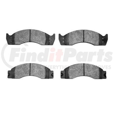 1551-0411-00 by DYNAMIC FRICTION COMPANY - 5000 Advanced Brake Pads - Semi Metallic