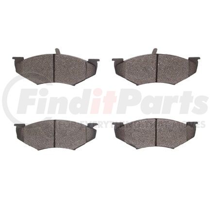 1551-0414-00 by DYNAMIC FRICTION COMPANY - 5000 Advanced Brake Pads - Semi Metallic