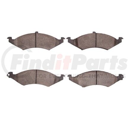 1551-0421-00 by DYNAMIC FRICTION COMPANY - 5000 Advanced Brake Pads - Semi Metallic