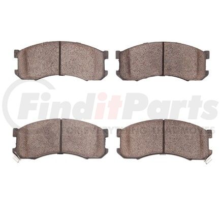 1551-0428-00 by DYNAMIC FRICTION COMPANY - 5000 Advanced Brake Pads - Semi Metallic