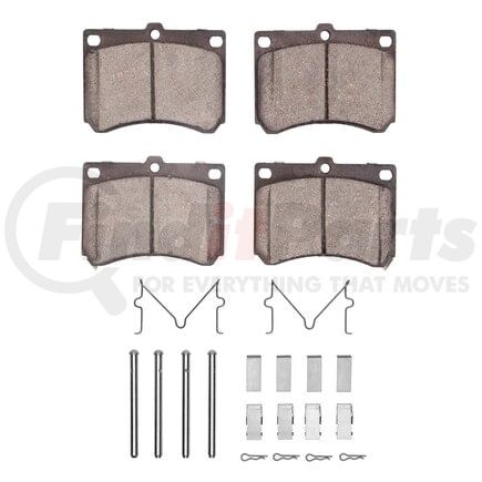 1551-0473-01 by DYNAMIC FRICTION COMPANY - 5000 Advanced Pads - Semi-Metallic and Hardware Kit