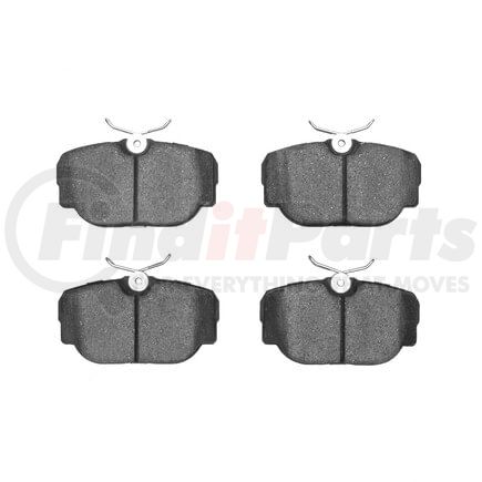 1551-0493-00 by DYNAMIC FRICTION COMPANY - 5000 Advanced Brake Pads - Low Metallic