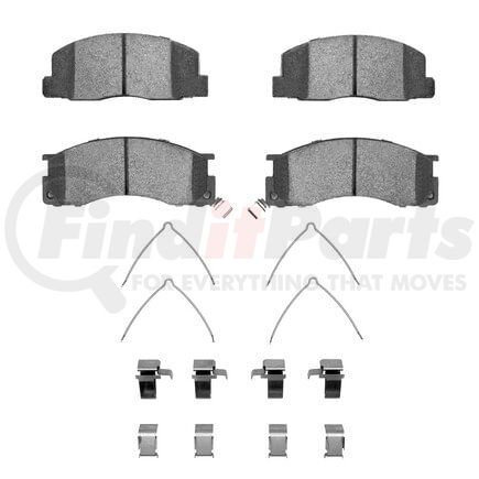 1551-0500-01 by DYNAMIC FRICTION COMPANY - 5000 Advanced Pads - Ceramic and Hardware Kit