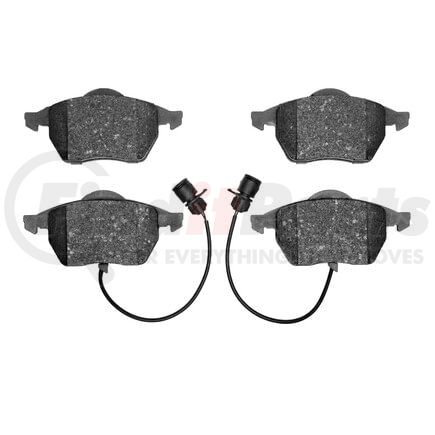 1551-0555-00 by DYNAMIC FRICTION COMPANY - 5000 Advanced Brake Pads - Low Metallic