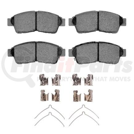 1551-0562-02 by DYNAMIC FRICTION COMPANY - 5000 Advanced Pads - Ceramic and Hardware Kit