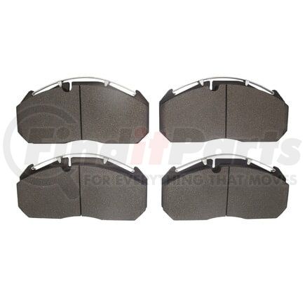 1214-1407-00 by DYNAMIC FRICTION COMPANY - Disc Brake Pad Set - Heavy Duty Semi Metallic Towing Brake Pads