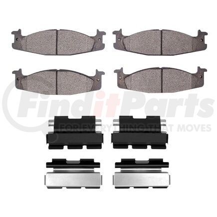 1400-0632-01 by DYNAMIC FRICTION COMPANY - Ultimate Duty Performance Brake Pads and Hardware Kit