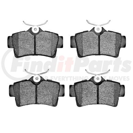 1551-0627-10 by DYNAMIC FRICTION COMPANY - 5000 Advanced Brake Pads - Semi Metallic