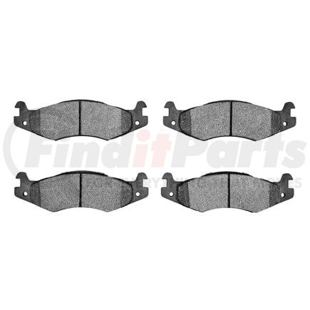 1551-0651-00 by DYNAMIC FRICTION COMPANY - 5000 Advanced Brake Pads - Low Metallic