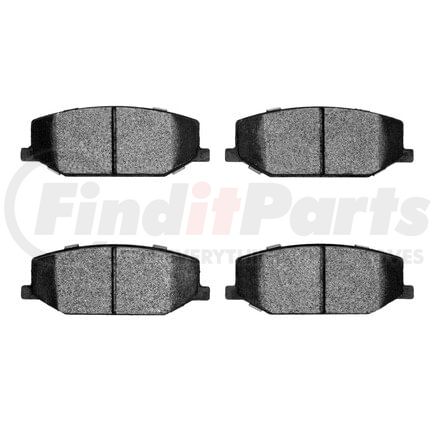 1551-0660-00 by DYNAMIC FRICTION COMPANY - 5000 Advanced Brake Pads - Semi Metallic