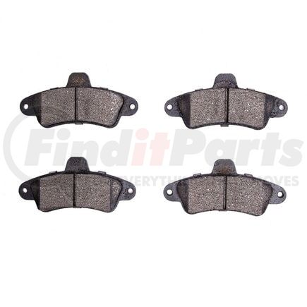 1551-0661-00 by DYNAMIC FRICTION COMPANY - 5000 Advanced Brake Pads - Low Metallic