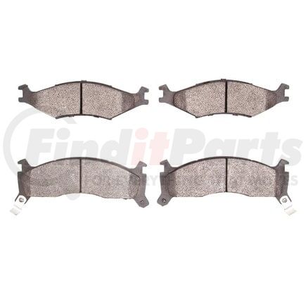 1551-0670-00 by DYNAMIC FRICTION COMPANY - 5000 Advanced Brake Pads - Semi Metallic