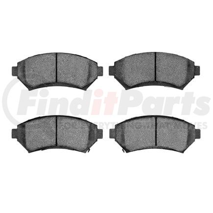 1551-0699-00 by DYNAMIC FRICTION COMPANY - 5000 Advanced Brake Pads - Semi Metallic