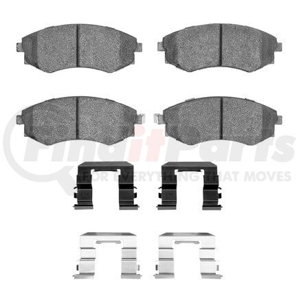 1551-0700-01 by DYNAMIC FRICTION COMPANY - 5000 Advanced Pads - Ceramic and Hardware Kit