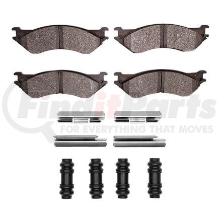 1551-0702-01 by DYNAMIC FRICTION COMPANY - 5000 Advanced Pads - Semi-Metallic and Hardware Kit