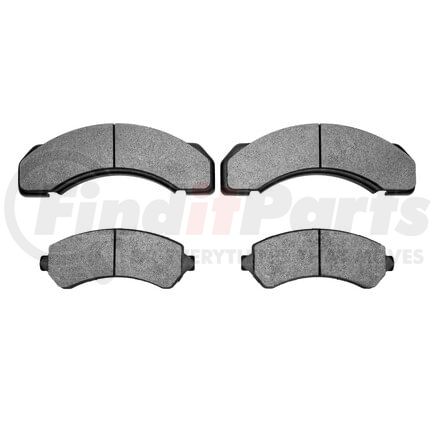 1551-0717-00 by DYNAMIC FRICTION COMPANY - 5000 Advanced Brake Pads - Semi Metallic