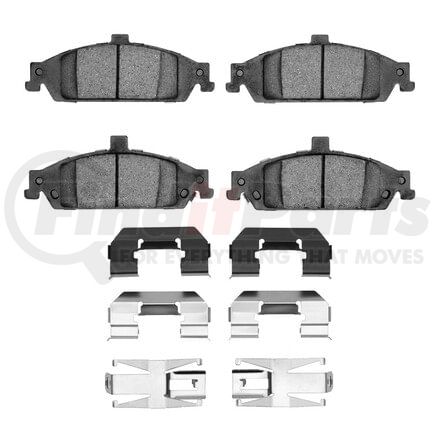 1551-0727-01 by DYNAMIC FRICTION COMPANY - 5000 Advanced Pads - Ceramic and Hardware Kit