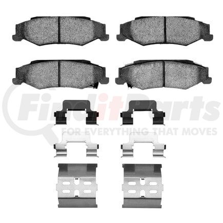 1551-0732-01 by DYNAMIC FRICTION COMPANY - 5000 Advanced Pads - Semi-Metallic and Hardware Kit
